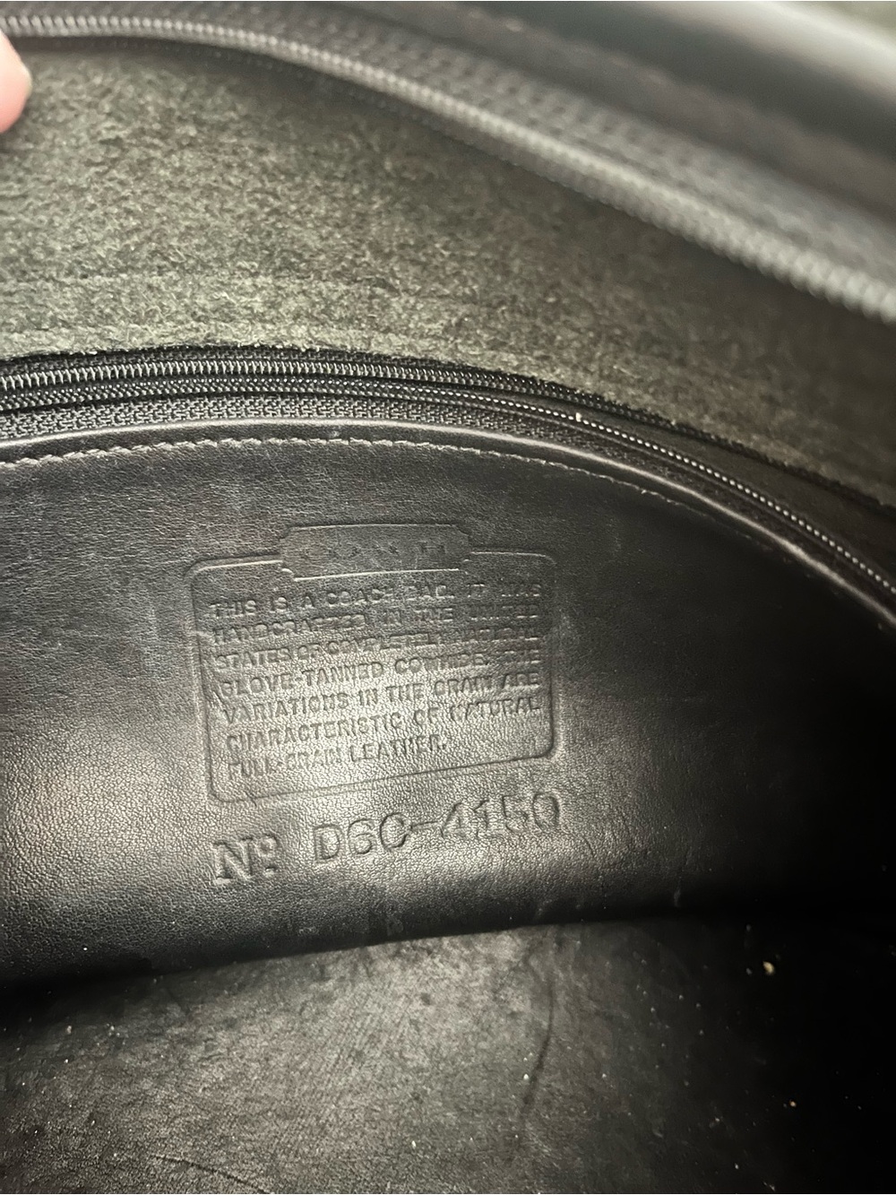 Classic Vintage COACH Black Leather Saddle Bag - Picture 3 of 4